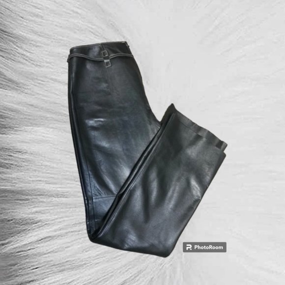🖤Beautiful Danier Leather Black Pants - Picture 2 of 12